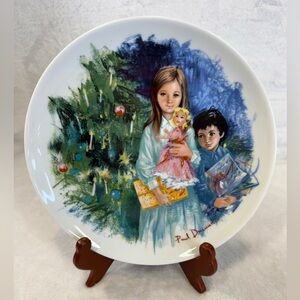 Limoges Turgot "Cecile et Raul" Plate Paul Durand Series Les Enfants 1980 B1